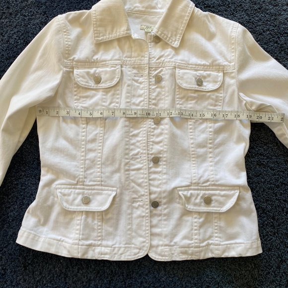 J. Jill White jean jacket - Picture 7 of 9